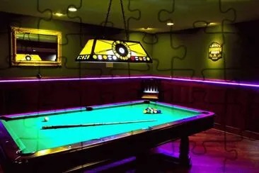 Purple Glowing Pool Room jigsaw puzzle