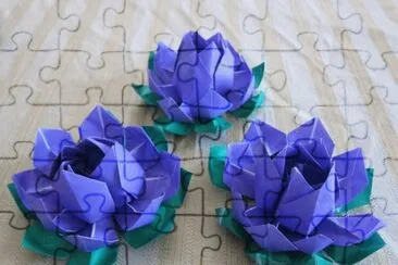 Origami Lotus Flowers jigsaw puzzle