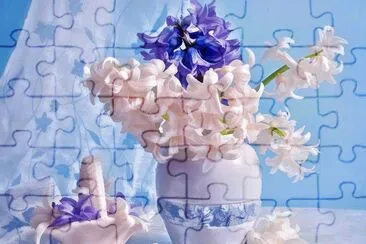 Purple and Pink Hyacinths jigsaw puzzle