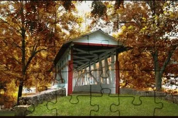 Ye Olde Covered Bridge jigsaw puzzle