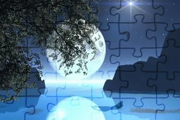 luna azul jigsaw puzzle