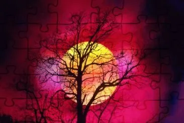 luna azul jigsaw puzzle