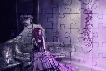 Gothic Purple Fantasy Art jigsaw puzzle