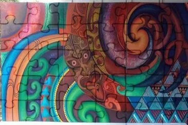 Maori urban art jigsaw puzzle