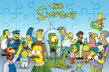 personajes simpson jigsaw puzzle