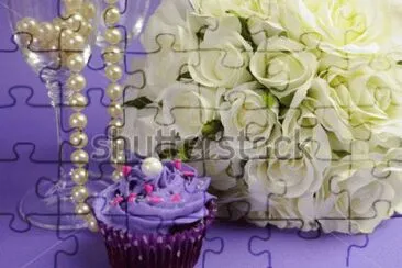 Bouquet Cupcake and Pearls jigsaw puzzle