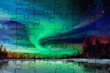 Aurora Boreal-Alaska jigsaw puzzle