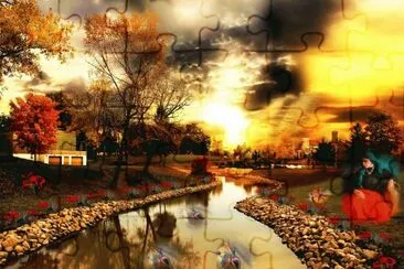 פאזל של atardecer en otoÃ±o