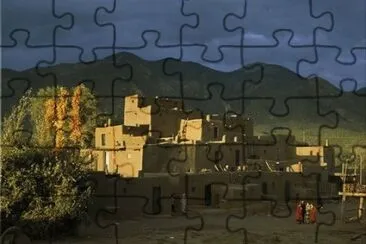 pueblo sunset