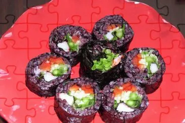 Purple Rice Sushi jigsaw puzzle