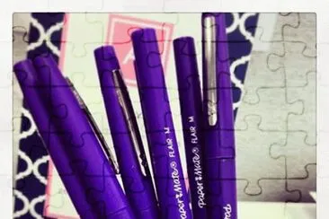 Purple Paper Mate Pens