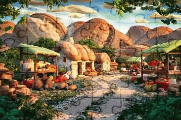 פאזל של edible village