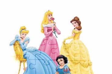 Cinderella Aurora SnowWhite Belle jigsaw puzzle