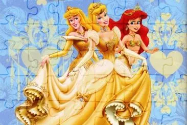Aurora Cinderella Ariel jigsaw puzzle