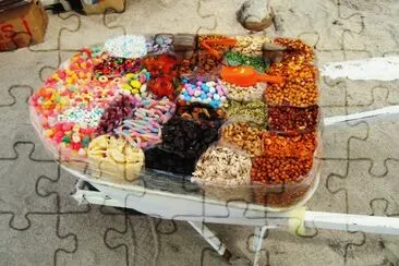 candy wheelbarrow Mexico
