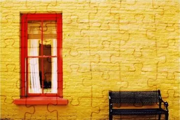 yellow jigsaw puzzle
