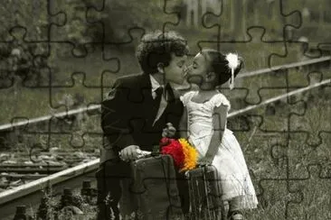 a jigsaw puzzle