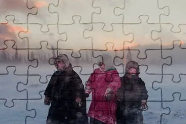 reindeer herder children jigsaw puzzle