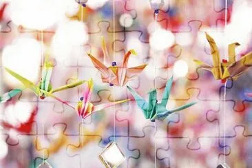 Origami jigsaw puzzle