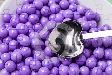 Purple Candy Covered Chocolates