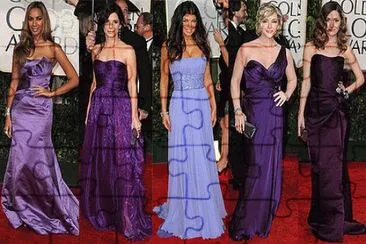 Purple Gowns-2010 Golden Globe Awards