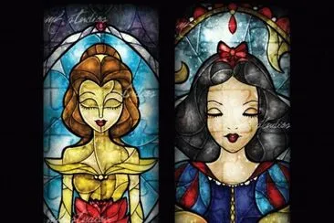 Stained-glass Belle SnowWHite
