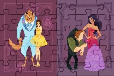 Beast Belle / Quasimodo Esmeralda jigsaw puzzle