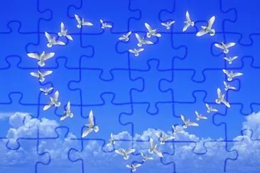 a jigsaw puzzle
