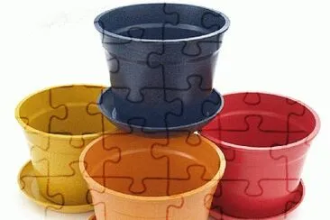 colorful planters