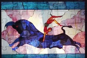 פאזל של bull jumping