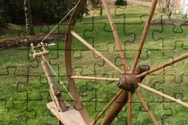 antique spinning wheel