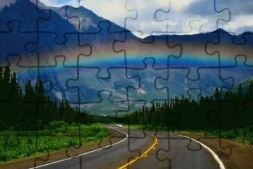 rainbow road jigsaw puzzle