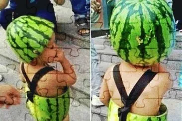 melon child jigsaw puzzle