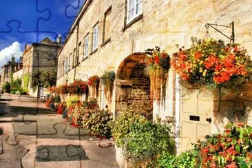 Georgian street Cirencester jigsaw puzzle