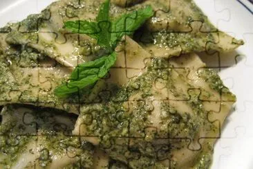 pesto ravioli