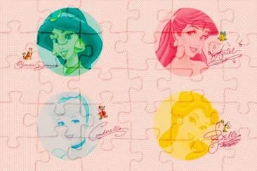 פאזל של Jasmine Ariel Cinde Belle