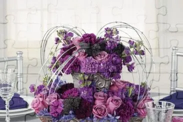 Roses and Carnations Centerpiece