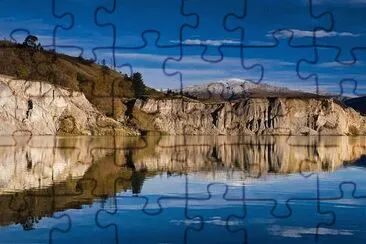 Lake Blue in St Bathans jigsaw puzzle