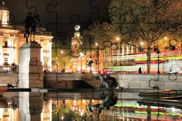 Lonodon night reflections jigsaw puzzle