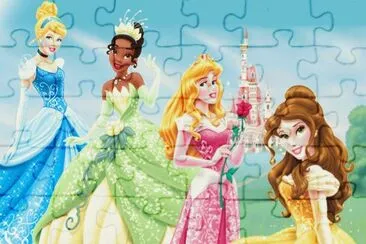 Cinderella Tiana Aurora Belle jigsaw puzzle