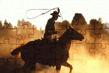 cowboy country jigsaw puzzle