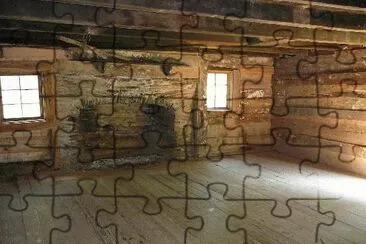 fireplace in walker cabin jigsaw puzzle