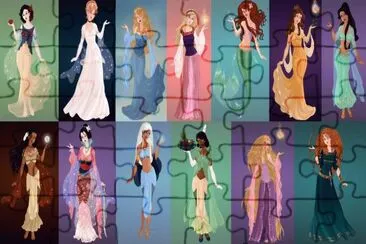 Princesses as goddesses jigsaw puzzle