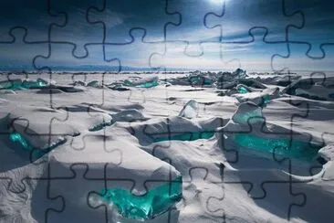 crystal ice Lake Baikal jigsaw puzzle