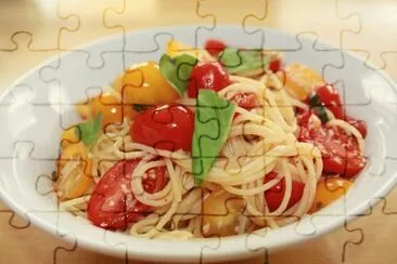 fresh tomato pasta jigsaw puzzle
