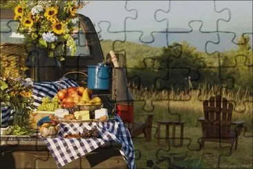 פאזל של truck picnic