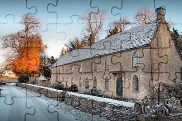 פאזל של Cottages in winter