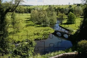 countryside at Haddon Hall jigsaw puzzle