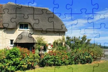 Thatched Cottage Devon jigsaw puzzle