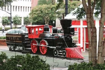Playground Train jigsaw puzzle